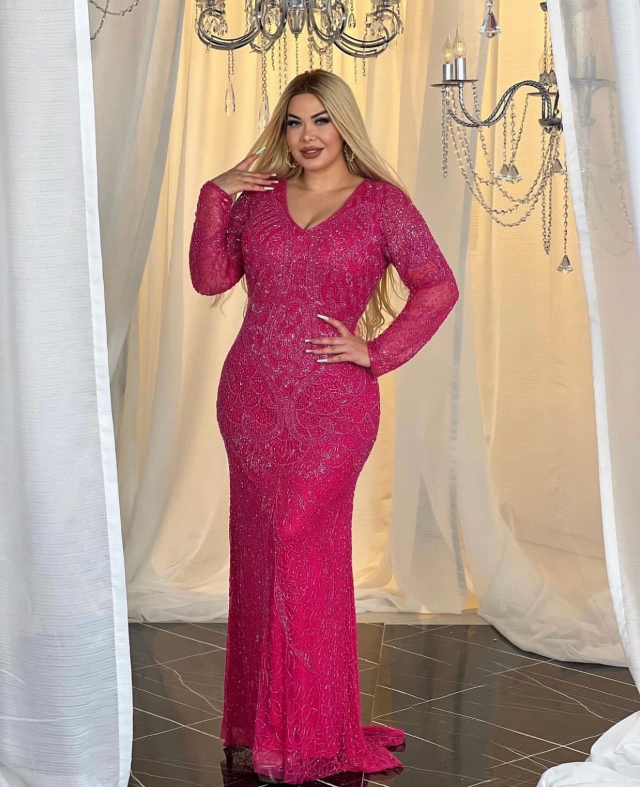 Wardiya Fuscia Dress