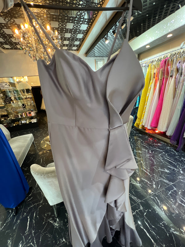 Whimsical Lilac: Light Lavender Mermaid Dress with Delicate Straps