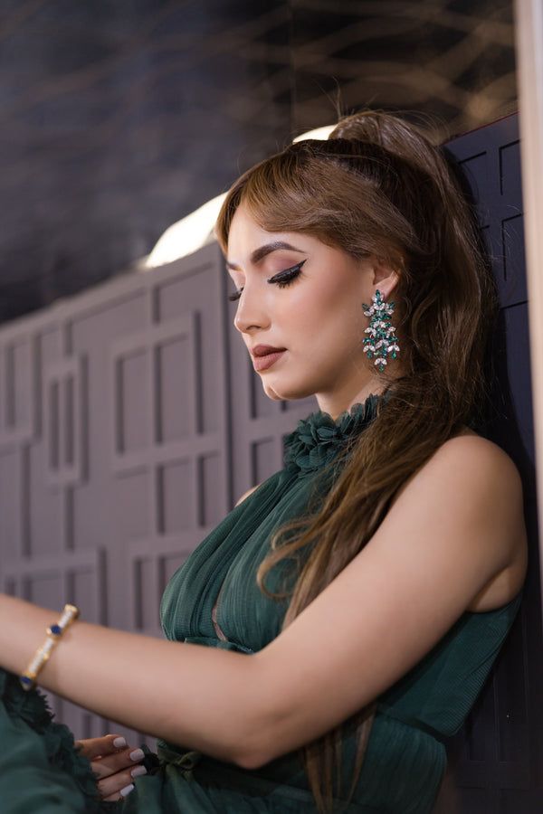 Aretes Esmeralda Real