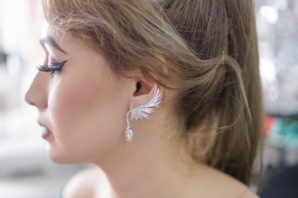 Aretes Alas de Cristal