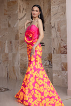 Primavera paradise strapless dress