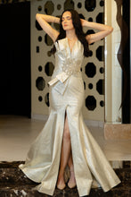 Golden Glamour textured dress