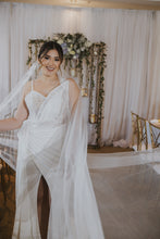 Shimmering Asymmetrical Wedding Dress
