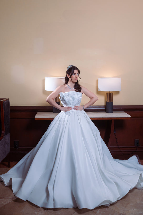 Elegant and overthetop organza dress