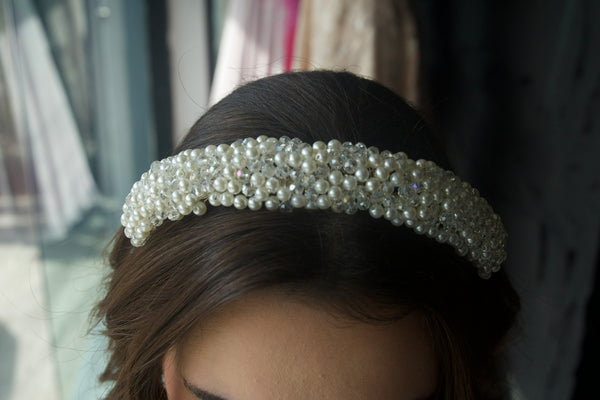 Pearls and Crystals Headband