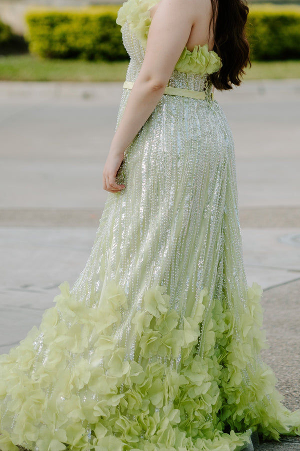 Lemon lime garden dress
