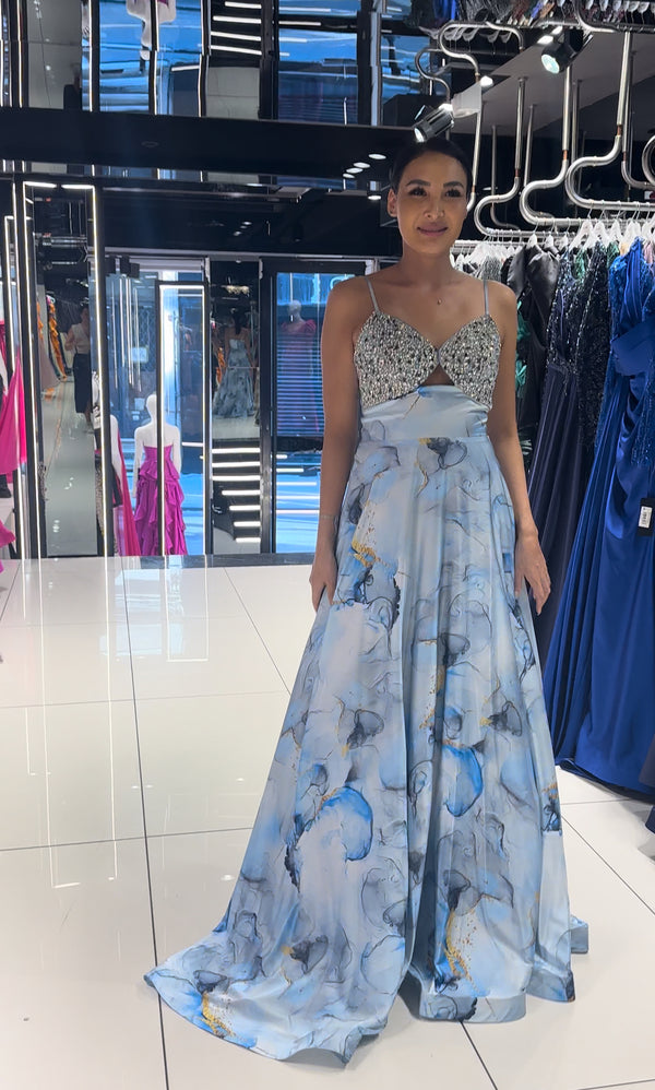 Flowing water A line dress
