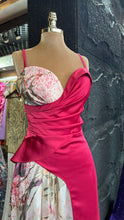 Splashy gold and red dress
