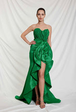 Aurora strapless flowered dress