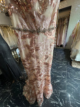 Twilight Charisma: Purple & Silver Off-Shoulder Mermaid Dress with Sequined Floral Appliques