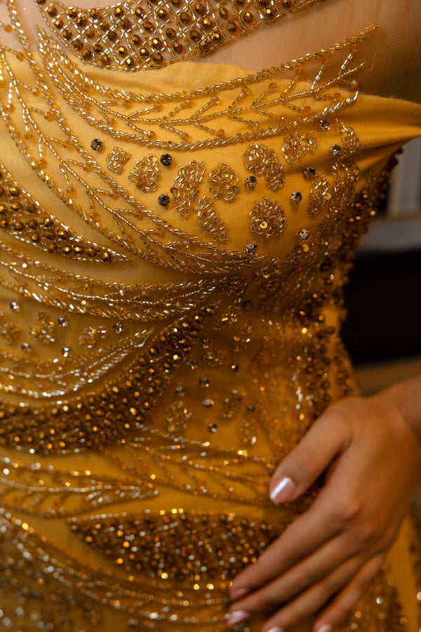 Malika Gold Dress