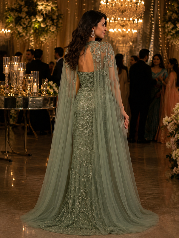 The Elysian Cape Gown