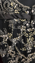 Dazzling Gems: V-Neck Dress with Delicate Thin Straps