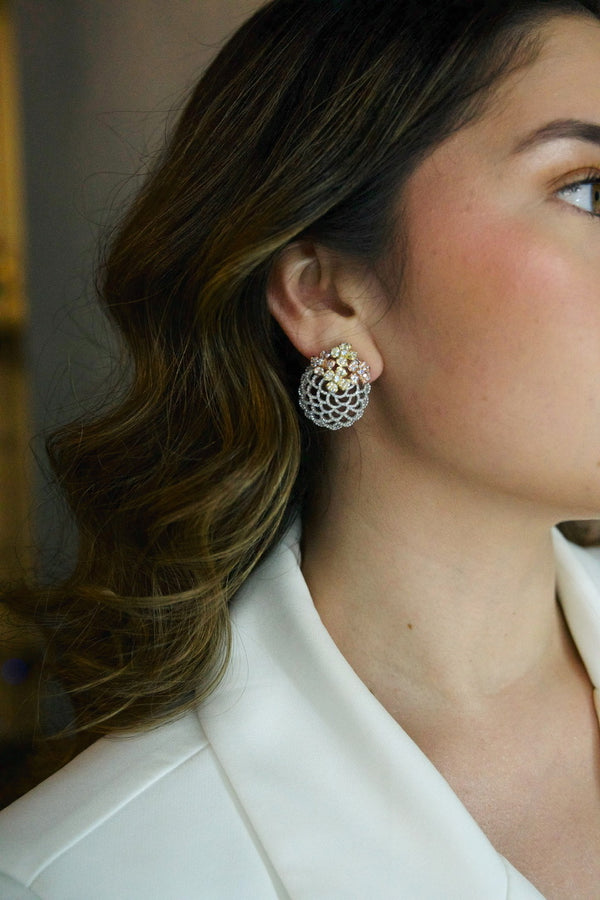 Aretes Flor de Cristal