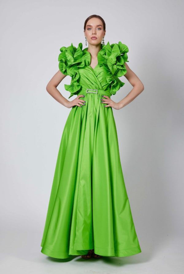 Oriana ruffled dress