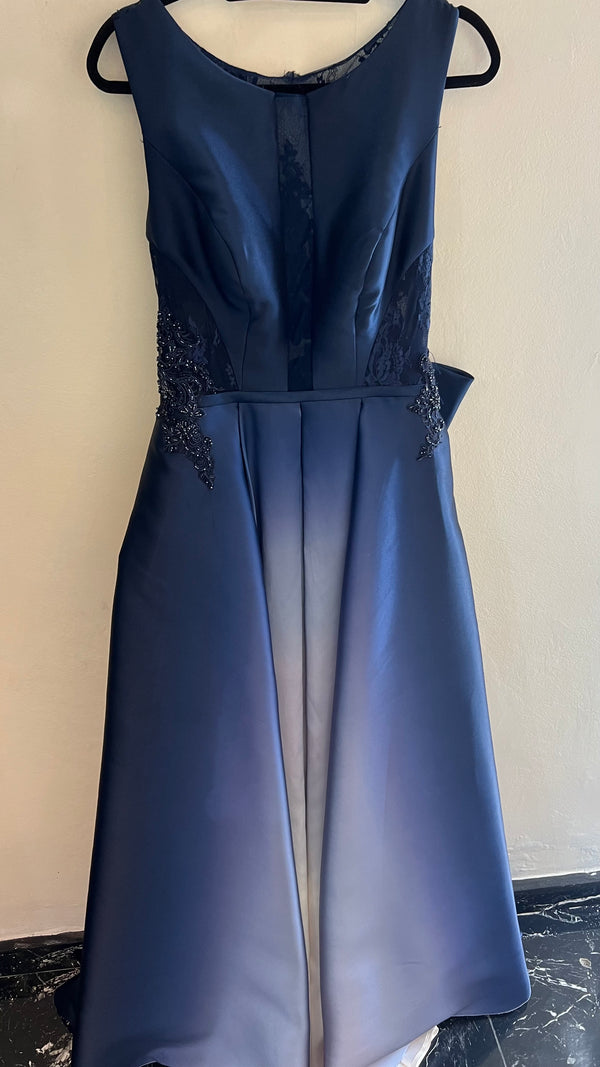 Regal Sparkle: Princess Style Dress with Embellishments and Back Bun