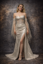 Golden Dream Jewel-Encrusted Mermaid dress