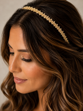 Diadema fina linea de zirconas (flexible)