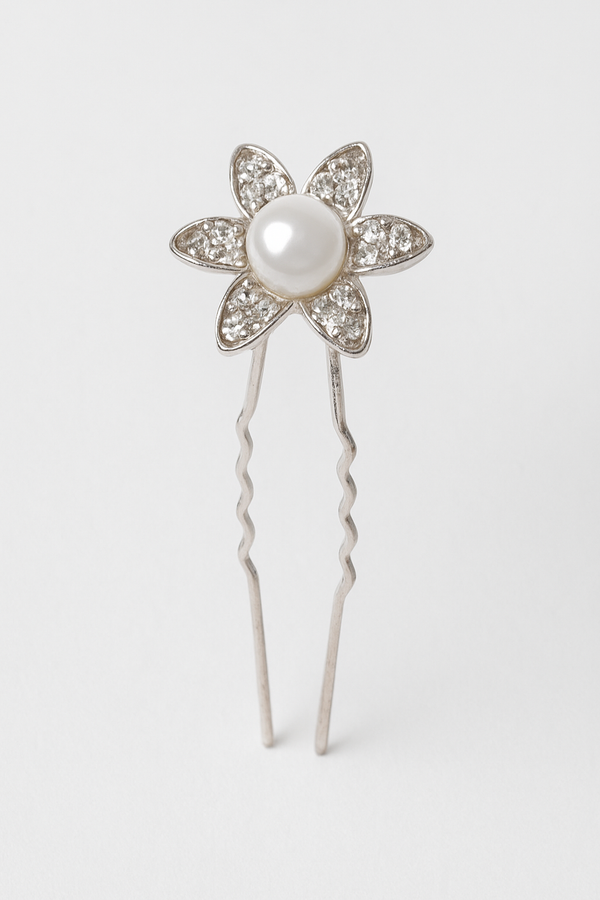 Gancho para Cabello de Flor con Perla