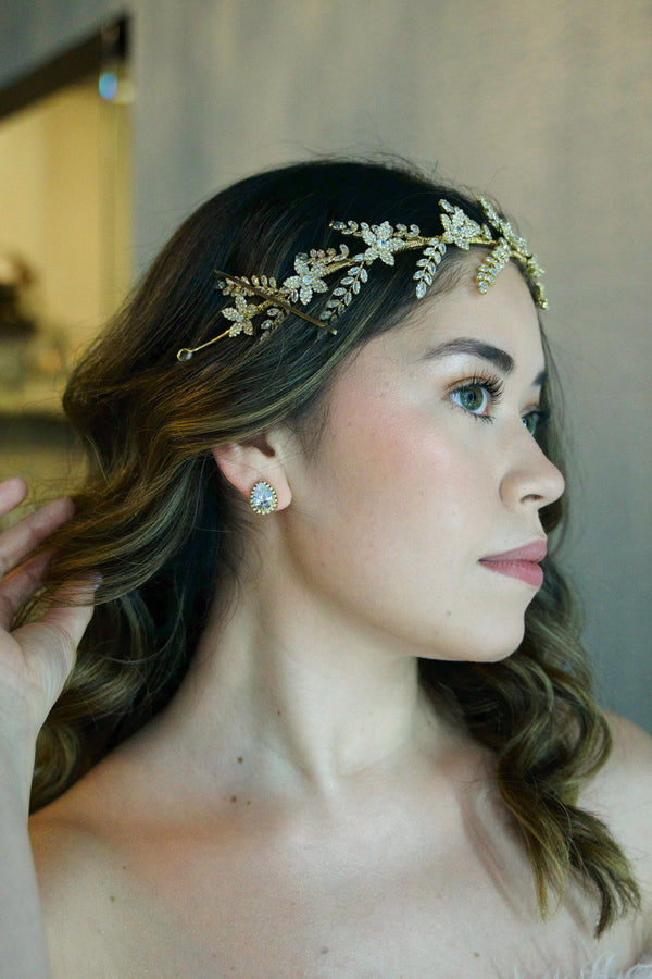 Diadema Hojas Doradas