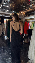 Siyah black beaded tight dress