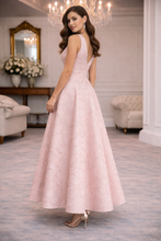 Cute elegant A-line pink dress
