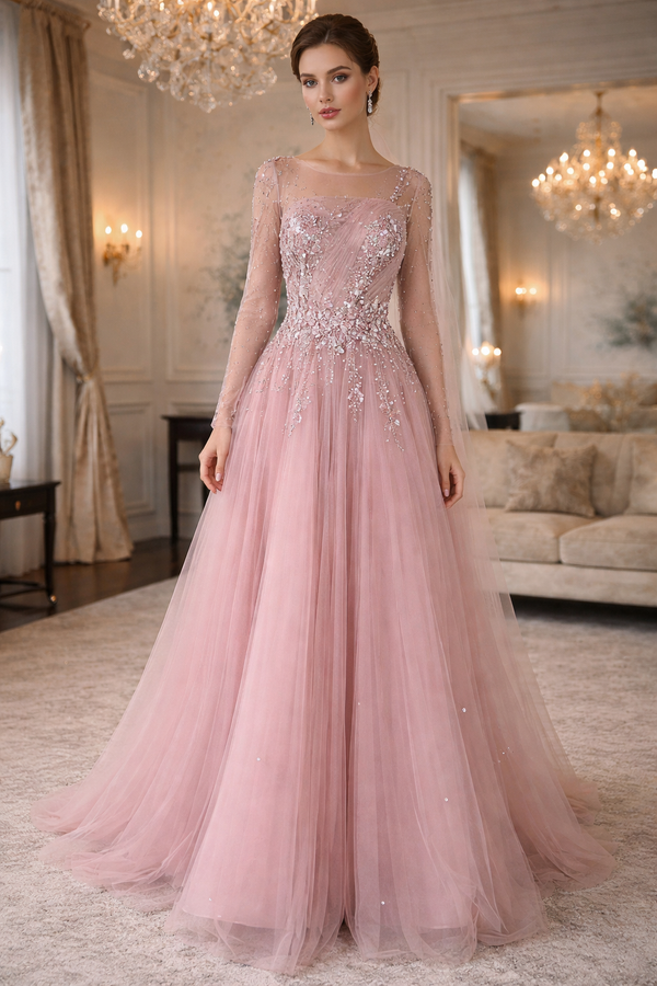 Gardenia pink gown