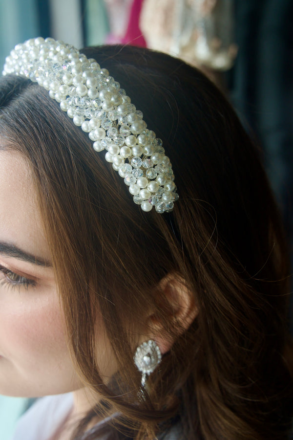 Pearls and Crystals Headband