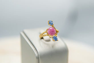 Anillo Rosado y Azul