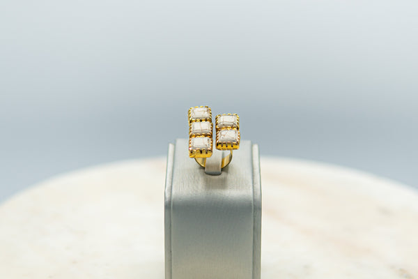 Anillo Marmoleado Blanco