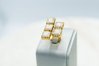 Anillo Marmoleado Blanco