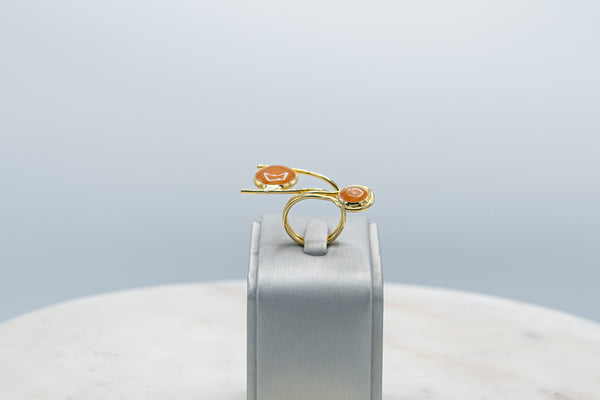 Anillo Naranja Dorado