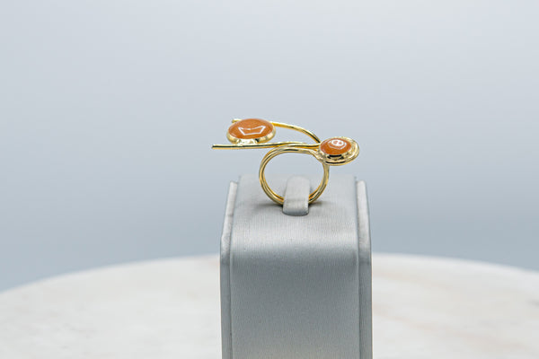 Anillo Naranja Dorado
