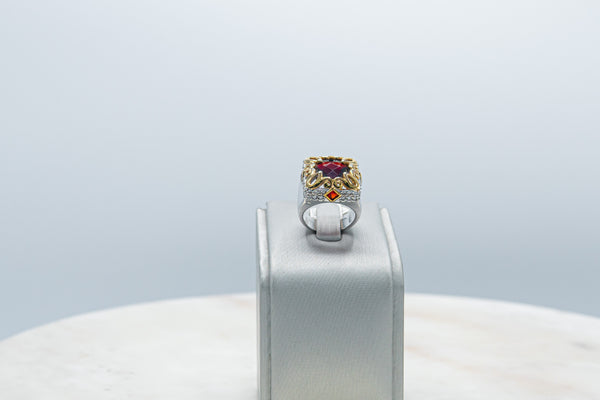 Anillo Rojo Dorado