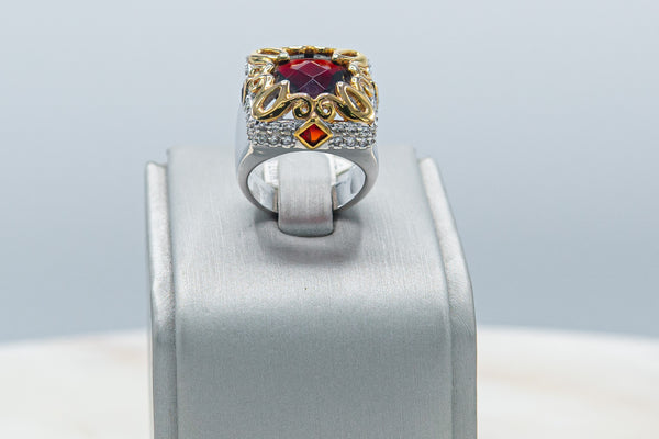 Anillo Rojo Dorado