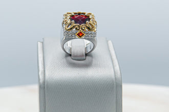 Anillo Rojo Dorado