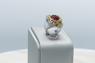 Anillo Rojo Dorado