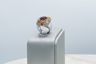 Anillo Rojo Dorado