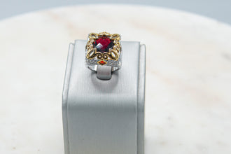 Anillo Rojo Dorado