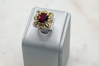 Anillo Rojo Dorado
