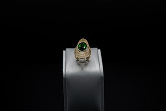 Anillo Verde Dorado