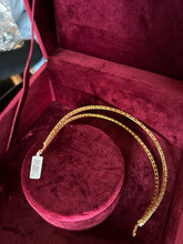 Diadema doble de zirconas/cristales fino