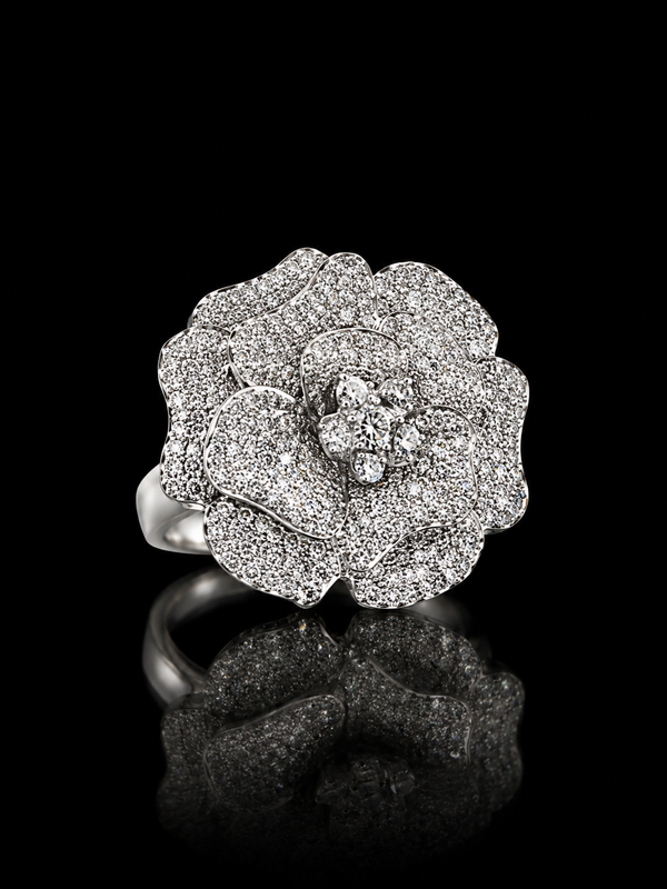 Flower Silver Ring