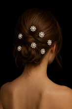 Alfileres de pelo en espiral plateado