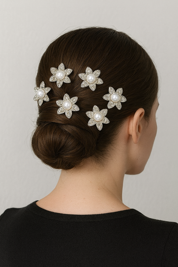 Gancho para Cabello de Flor con Perla