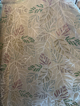 Dazzle Blossoms: Off-Shoulder V-Neck Princess Dress with Multicolored Leaf-like Gems