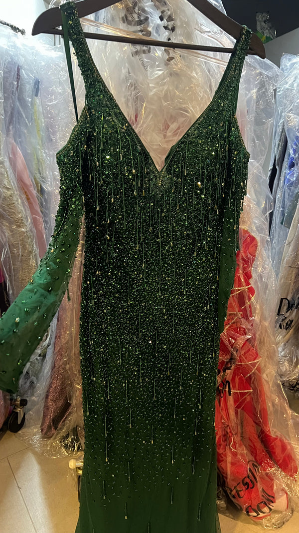 Emerald party dress