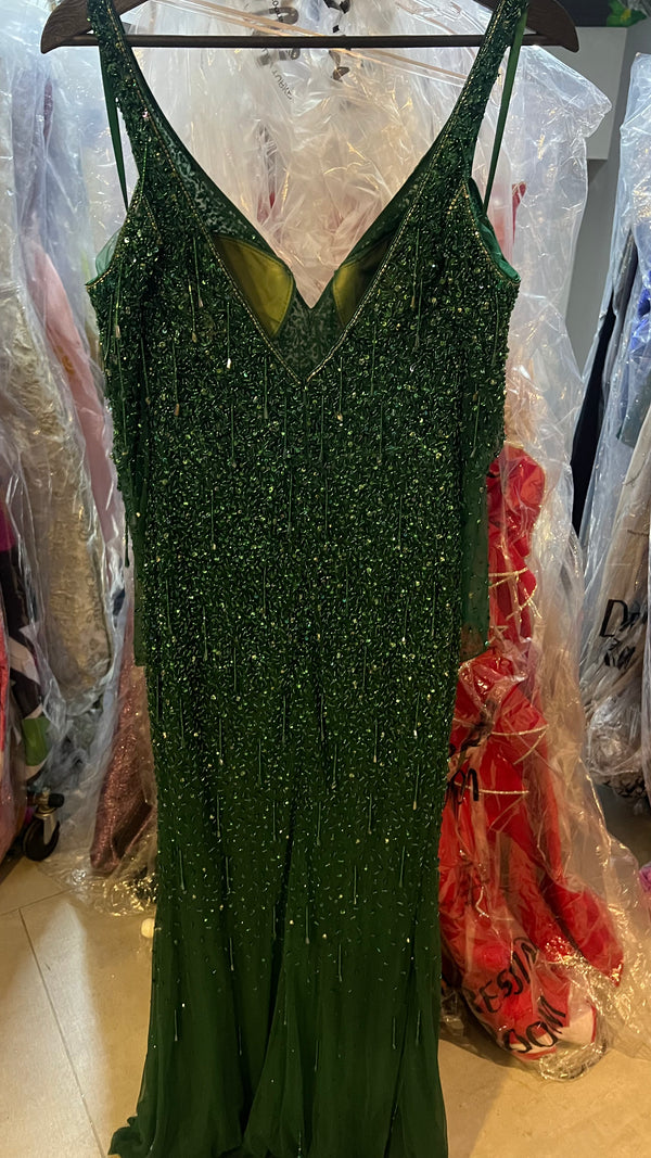 Emerald party dress