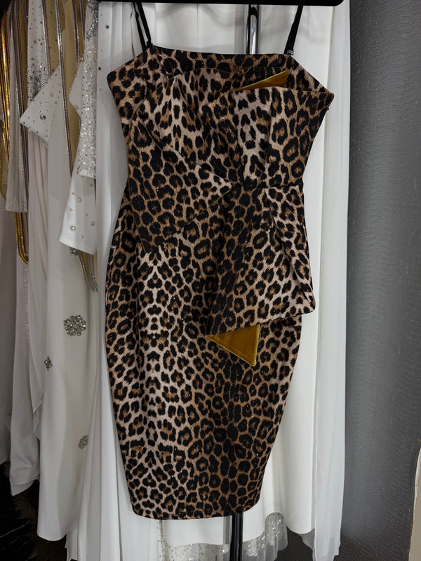 Wild & Chic: Strapless Tiger Print Dress