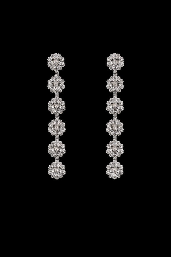 Aritos largos de cristal